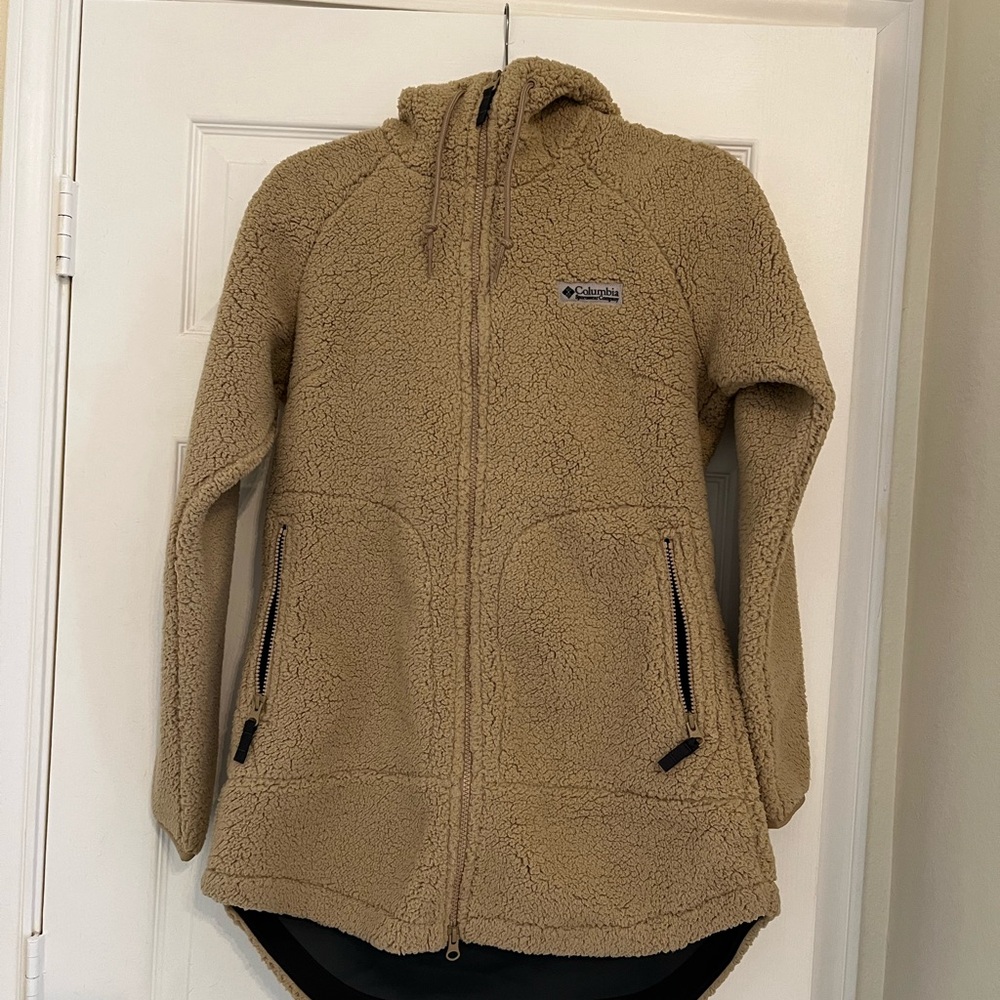 Columbia Beige Soft Fleece Hoodie